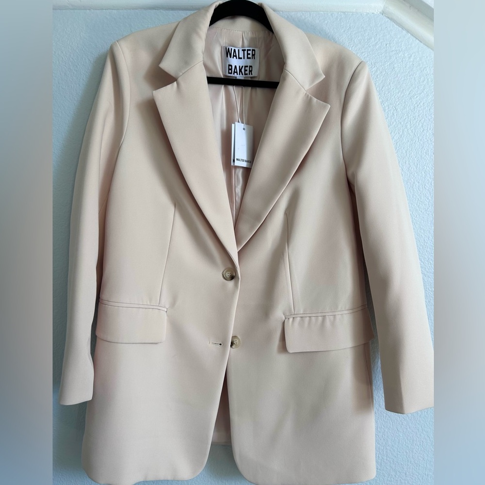 Walter Baker Women's Light Pink Oversized Blazer